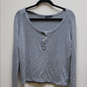Brandy Melville Grey Long Sleeve Shirt